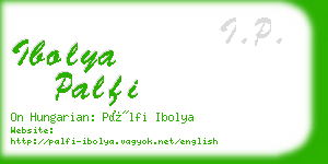 ibolya palfi business card